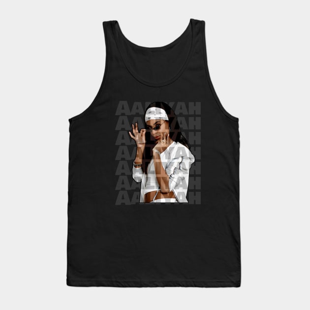 Aaliyah, retro style Tank Top by Degiab